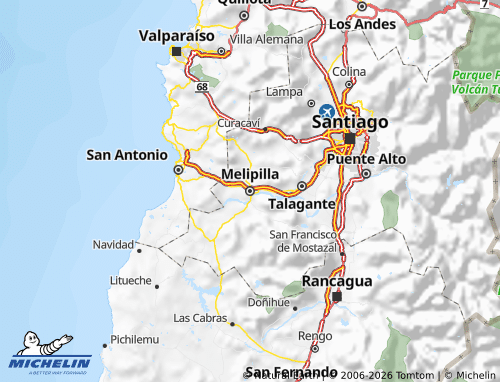 MICHELIN Melipilla map - ViaMichelin