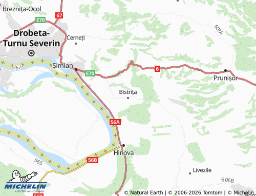 Mappa MICHELIN Bistrița - ViaMichelin