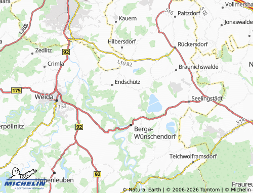 MICHELIN Wernsdorf map - ViaMichelin