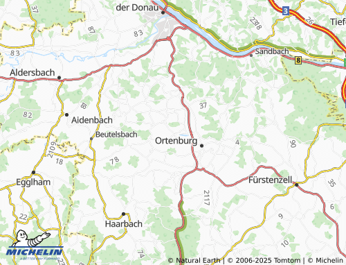 MICHELIN Unteriglbach map - ViaMichelin