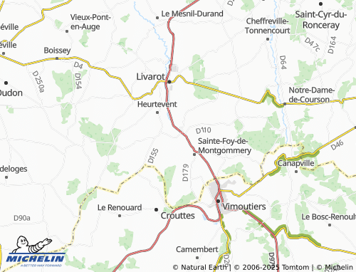 Carte MICHELIN La Brévière - ViaMichelin