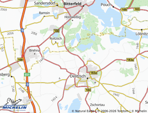 MICHELIN Rödgen map - ViaMichelin