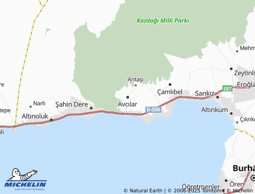 MICHELIN Avcılar map - ViaMichelin