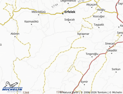 MICHELIN Sarıboğa map - ViaMichelin