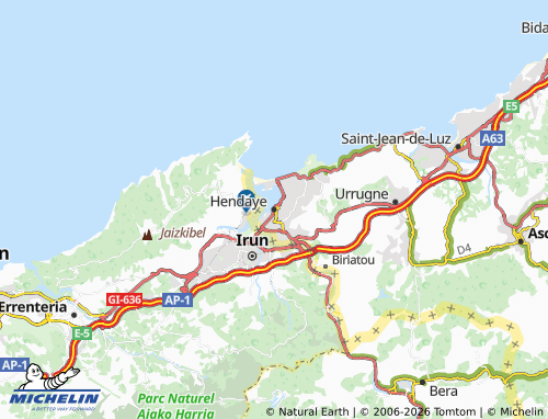 MICHELIN Hendaye map - ViaMichelin