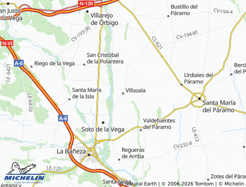 MICHELIN Villazala map - ViaMichelin