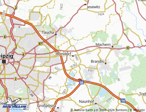 Carte MICHELIN Borsdorf - ViaMichelin