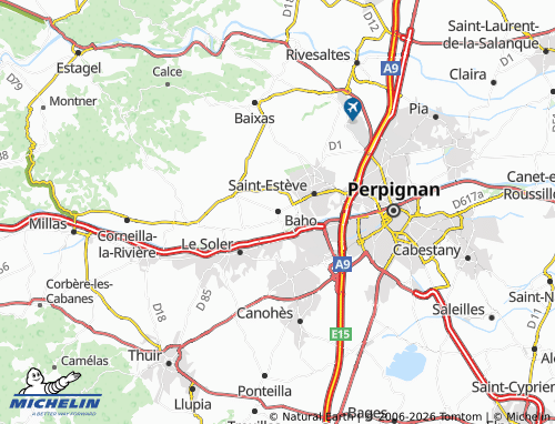MICHELIN Baho map - ViaMichelin