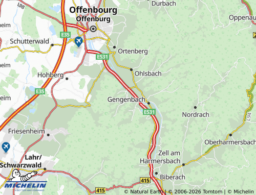 MICHELIN Berghaupten map - ViaMichelin