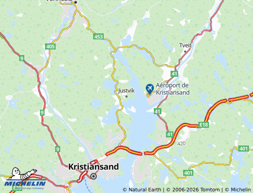 MICHELIN Justvik map - ViaMichelin