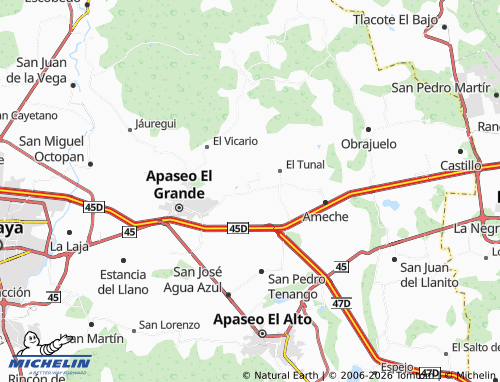 Mappa MICHELIN Guadalupe del Monte - ViaMichelin