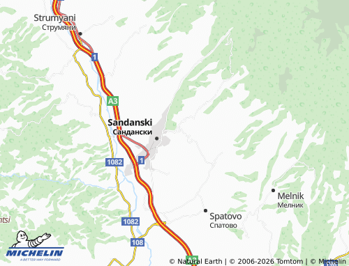 Kaart MICHELIN Polenitsa - ViaMichelin