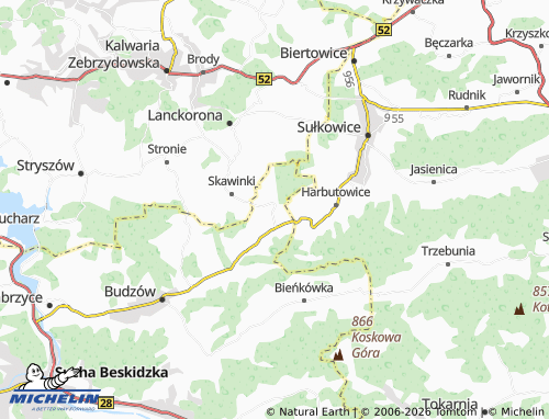 MICHELIN-Landkarte Palcza - ViaMichelin