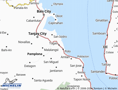 MICHELIN Tugas map - ViaMichelin