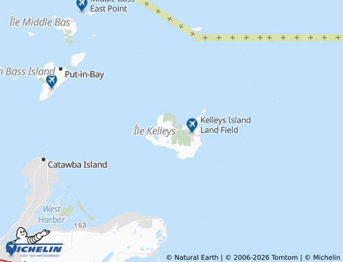 Mappa MICHELIN Kelleys Island - ViaMichelin