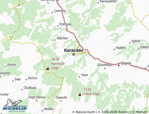 MICHELIN Cuma map - ViaMichelin