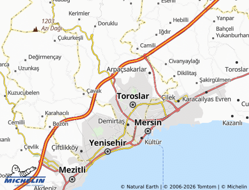 Kaart MICHELIN Çavuşlu - ViaMichelin