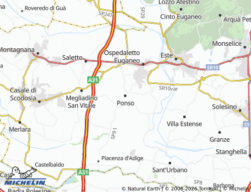 Mapa MICHELIN Ponso - ViaMichelin
