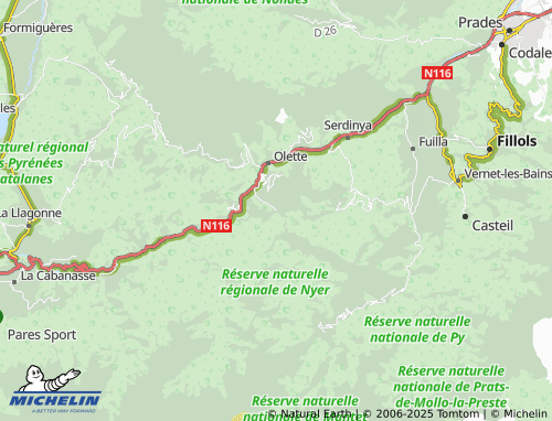 MICHELIN Nyer map - ViaMichelin