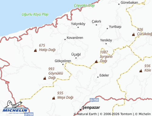Mappa MICHELIN Üçağıl - ViaMichelin
