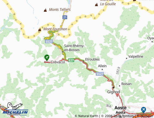 MICHELIN Saint-Oyen map - ViaMichelin