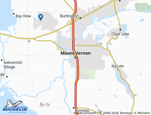 Mappa MICHELIN Mount Vernon - ViaMichelin