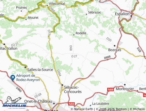MICHELIN Bezonnes map - ViaMichelin