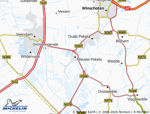 Carte MICHELIN Nieuwe Pekela - ViaMichelin