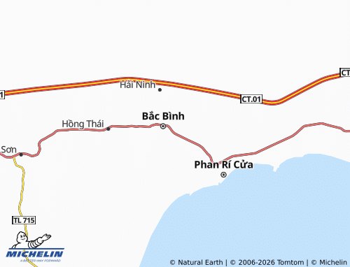 Mapa MICHELIN Phan Hiệp - ViaMichelin