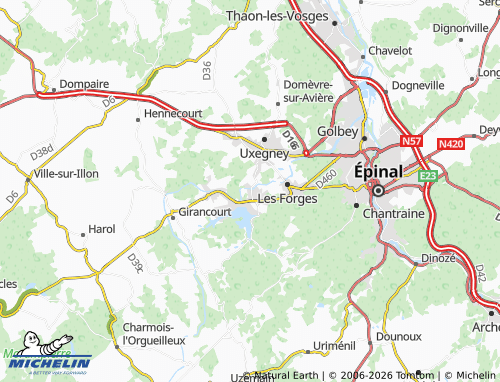 Mappa MICHELIN Sanchey - ViaMichelin