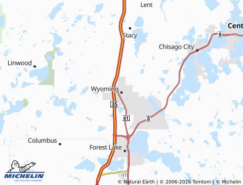 Carte MICHELIN Wyoming - ViaMichelin