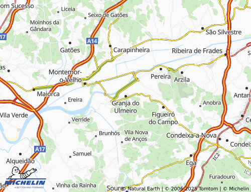 Carte MICHELIN Granja do Ulmeiro - ViaMichelin