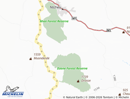 MICHELIN Chibweya map - ViaMichelin