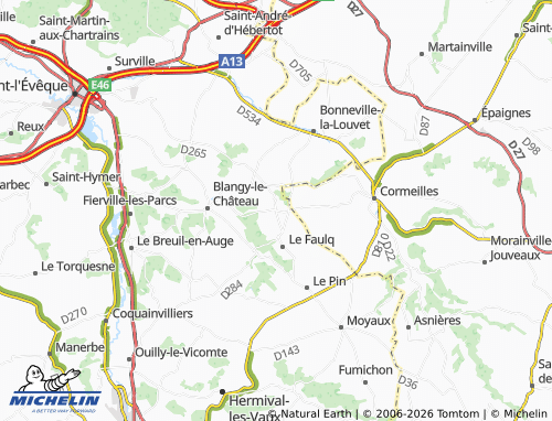 MICHELIN Le Bas Faulq map - ViaMichelin