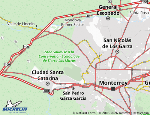 Mappa MICHELIN Bosques de las Cumbres - ViaMichelin