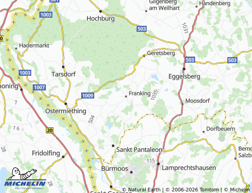 MICHELIN Franking map - ViaMichelin