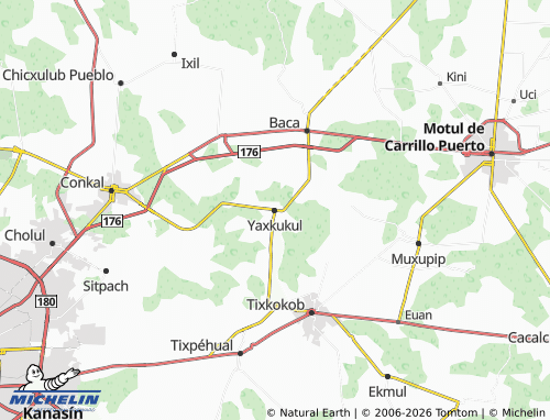 Mapa MICHELIN Yaxkukul - ViaMichelin