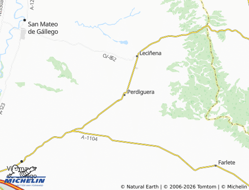 Mapa MICHELIN Perdiguera - ViaMichelin
