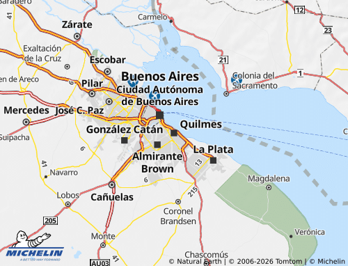 MICHELIN-Landkarte Quilmes - ViaMichelin