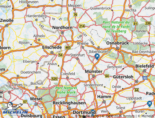 MICHELIN Steinfurt map - ViaMichelin