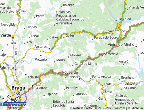 MICHELIN Castro map - ViaMichelin