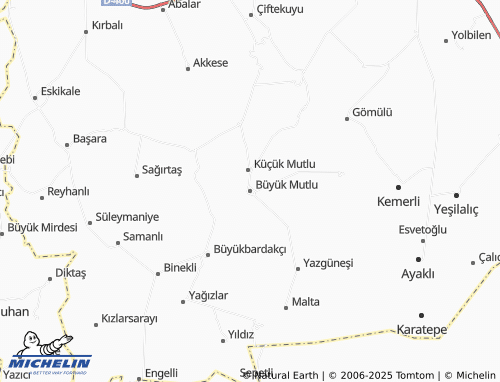 MICHELIN-Landkarte Büyük Mutlu - ViaMichelin