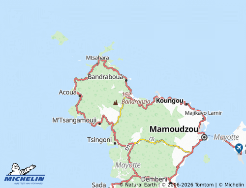 Mapa MICHELIN Dzoumonyé - ViaMichelin