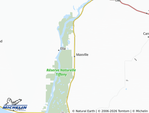 Carte MICHELIN Maxville - ViaMichelin