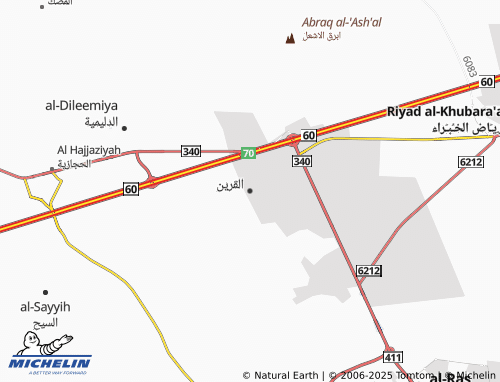 Carte MICHELIN القرين - ViaMichelin