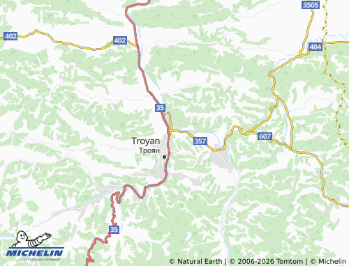 MICHELIN vz Troyan map - ViaMichelin