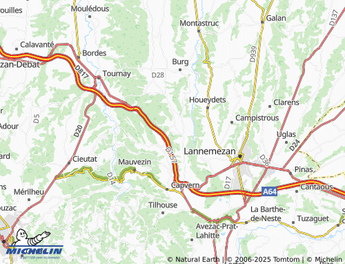 Mappa MICHELIN Caharet - ViaMichelin