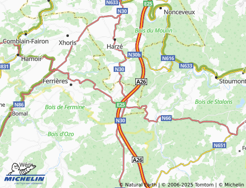 MICHELIN Bosson map - ViaMichelin
