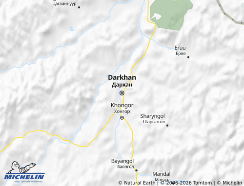 MICHELIN Darkhan-Uul map - ViaMichelin