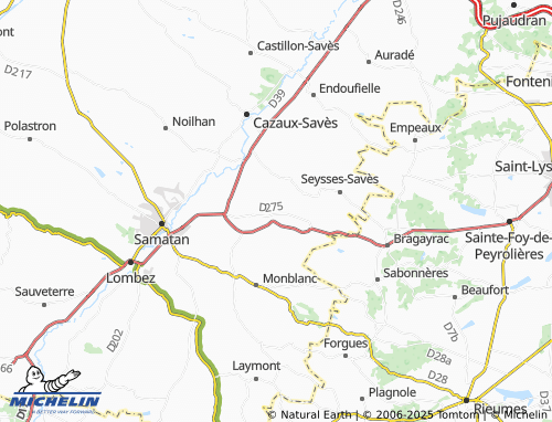 Carte MICHELIN Nizas - ViaMichelin